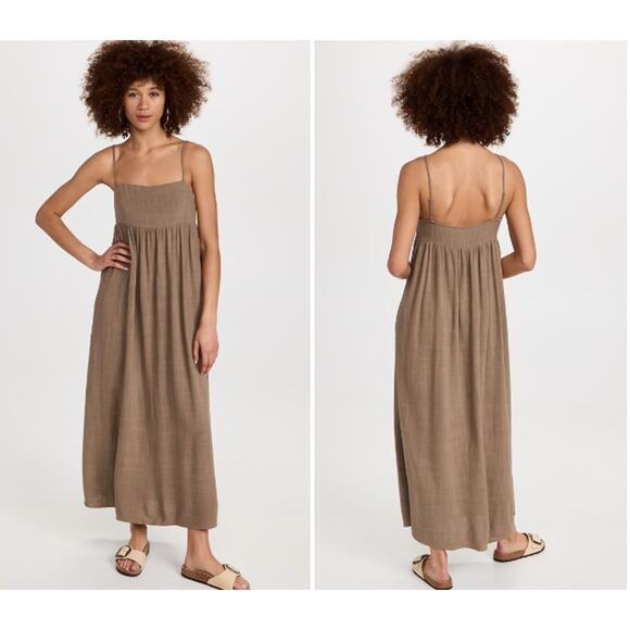 princess line maxi dress Nellie Maxi Dress Black Linen